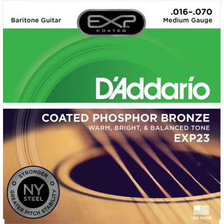 D'Addario EXP23 Coated Phosphor Bronze