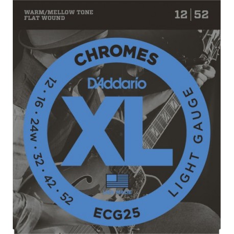 D'Addario ECG25 XL Chromes® Flat Wound