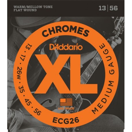 D'Addario ECG26 XL Chromes® Flat Wound