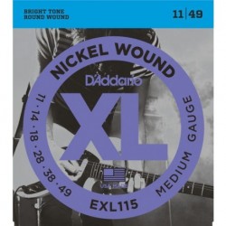 D'Addario EXL115 Nickel Round Wound